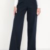 High-Waisted Pull-On Pixie Super Wide-Leg Pants