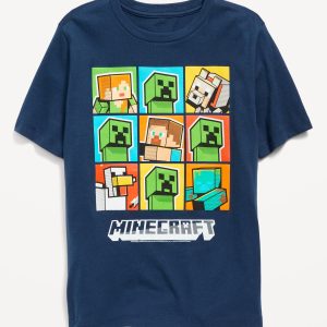 Minecraft™ Gender-Neutral Graphic T-Shirt for Kids