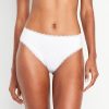 High-Waisted Lace-Trim Bikini Underwear