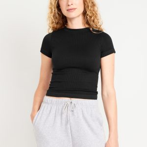 Exhale Seamless Fitted Rib T-Shirt