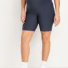 Maternity Full Panel PowerSoft Biker Shorts -- 8-inch inseam