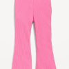 Ribbed Flare-Leg Leggings for Toddler Girls