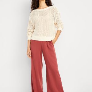 High-Waisted Playa Wide-Leg Pants