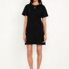 Vintage Crew-Neck Mini T-Shirt Dress