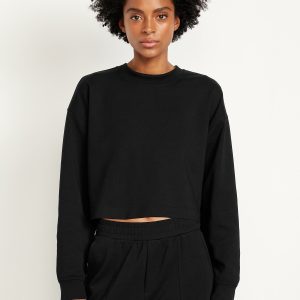 Dynamic Fleece Oversized Crop Sweatshirt
