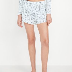 Rib Pajama Shorts