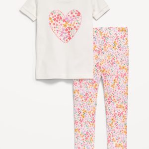 Snug-Fit Graphic Pajama Set for Toddler & Baby