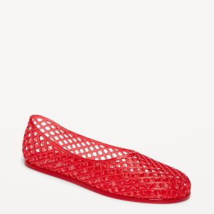 Jelly Lattice Ballet Flats for Girls