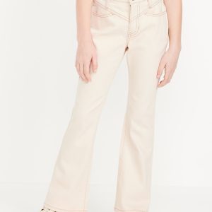 High-Waisted Flare-Leg Jeans for Girls