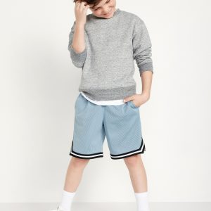 Mesh Basketball Shorts for Boys (At Knee)