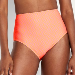 Matte High-Waisted Bikini Swim Bottoms