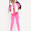 Fitted High-Waisted 7/8-Length Seamless Performance Leggings for Girls