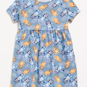 Bluey™ Short-Sleeve Graphic Dress for Toddler Girls