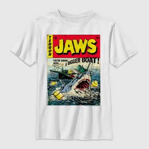 Jaws Pulp Attack Comic Gender-Neutral Graphic T-Shirt for Kids