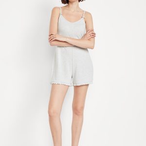 Pointelle Pajama Romper