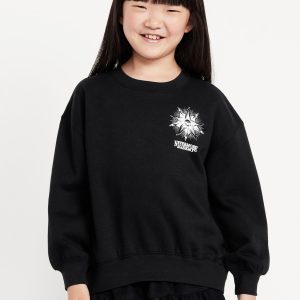 Wednesday™ Oversized Graphic Tunic Sweatshirt for Girls