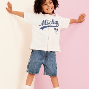 Old Navy x Disney© Oversized Mickey Mouse Baseball Shirt for Toddler Boys