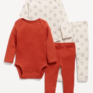 Printed Bodysuit and Leggings 4-Piece for Baby