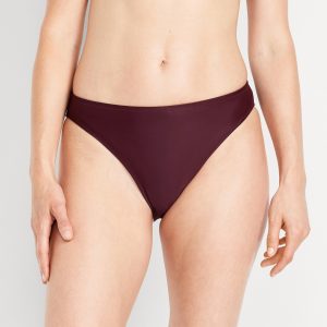 Mid-Rise Bikini Swim Bottoms