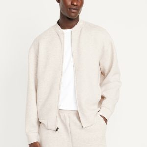 Bounce Fleece Oversized Bomber Jacket