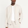 Bounce Fleece Oversized Bomber Jacket