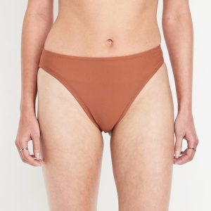 Mid-Rise Bikini Swim Bottoms