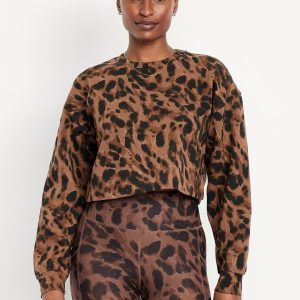 Dynamic Fleece Oversized Crop Sweatshirt