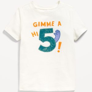 Short-Sleeve Unisex Birthday Graphic T-Shirt for Toddler