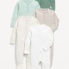 2-Way-Zip Sleep & Play Footed One-Piece 5-Pack for Baby